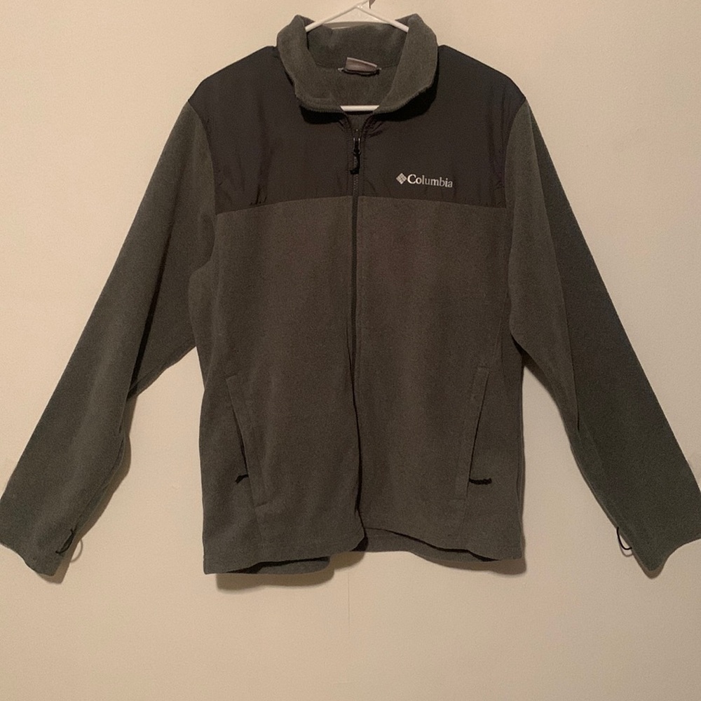 Columbia Black and Gray Fleece Jacket